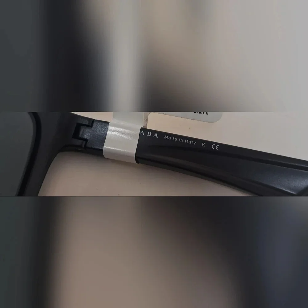 NWT Prada Linea Rossa Black Black Sport Rectangle SPS 04O 1BO-1A1 58-16-140 - Picture 5 of 16